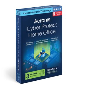 Acronis Cyber Protect Home Office Essentials 1 Year Subscription for 3 Computers - Digital Download