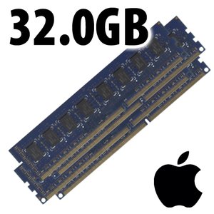 (*) 32.0GB (4 x 8GB) Apple Factory Original PC3-14900 1866MHz DDR3 ECC 240-Pin DIMM Memory Upgrade Kit