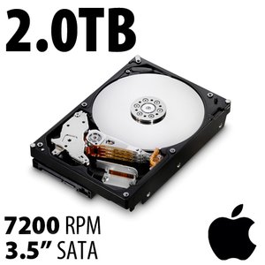 (*) 2.0TB Apple Genuine 3.5-inch SATA 7200RPM Hard Drive from Mac Pro