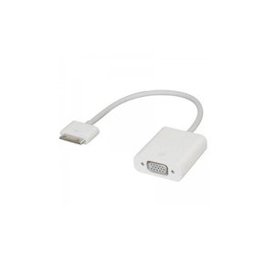 (*) 9-inch Apple Genuine 30-pin Dock to VGA Adapter. New Condition - Open Box.