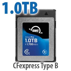 (*) 1.0TB OWC Atlas Pro CFexpress 2.0 Type B Memory Card