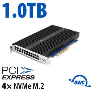 (*) 1.0TB OWC Accelsior 4M2 PCIe 3.0 NVMe M.2 SSD Storage Solution