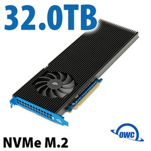32.0TB OWC Accelsior 8M2 PCIe NVMe M.2 SSD Storage Solution