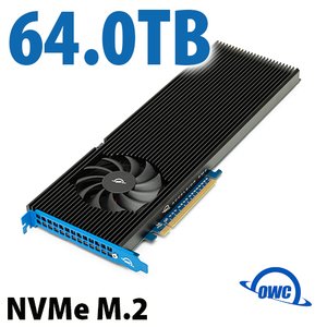 64.0TB OWC Accelsior 8M2 PCIe NVMe M.2 SSD Storage Solution