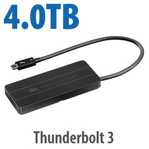 (*) 4.0TB OWC Envoy Express Thunderbolt 3 Bus-Powered Portable NVMe M.2 SSD Storage Solution