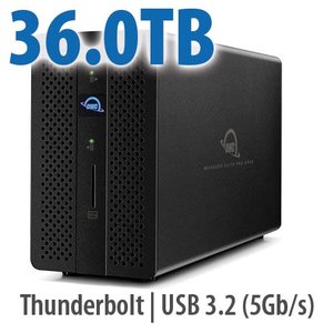 36.0TB OWC Gemini - Thunderbolt (USB-C) Dock and Dual-Drive RAID Solution