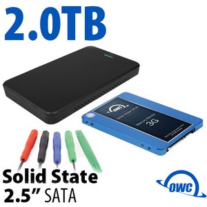 DIY KIT: 2.0TB OWC Mercury Electra 3G SSD + OWC Express USB 3.0/2.0 2.5" Enclosure + Tools