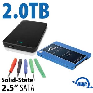 OWC DIY SSD Upgrade Bundle: 2.0TB OWC Mercury Electra 3G SSD, OWC Express Enclosure & OWC 5-Piece Toolkit