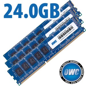 (*) 24.0GB (3 x 8GB) OWC PC3-10600 DDR3 ECC-R 1333MHz 240-Pin DIMM Memory Upgrade Kit