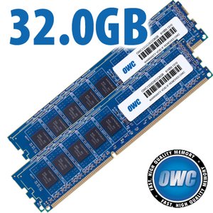(*) 32GB (4 x 8GB) OWC PC3-10600 DDR3 ECC-R 1333MHz 240-Pin DIMM Memory Upgrade Kit
