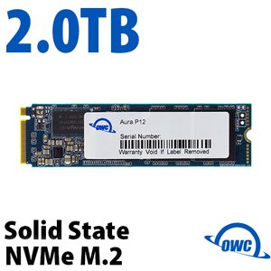 (*) 2.0TB OWC Aura P12 Pro PCIe 3.0 NVMe M.2 2280 SSD
