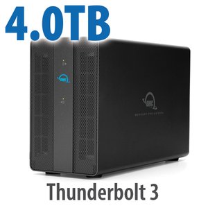 (*) 4.0TB OWC Mercury Pro U.2 Dual High-Performance Thunderbolt SSD 2400MB/s+ Solution