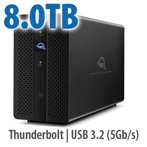 (*) 8.0TB OWC Gemini - Thunderbolt (USB-C) Dock and Dual-Drive RAID Solution