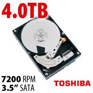 (*) 4.0TB Toshiba MD04ACA Series 3.5-inch SATA 6.0Gb/s 7200RPM Hard Drive with 128MB Cache *Refurb*