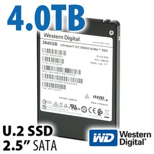 (*) 4.0TB Western Digital Ultrastar SN630 2.5-inch NVMe U.2 Enterprise Class SSD for Apple/Mac Systems